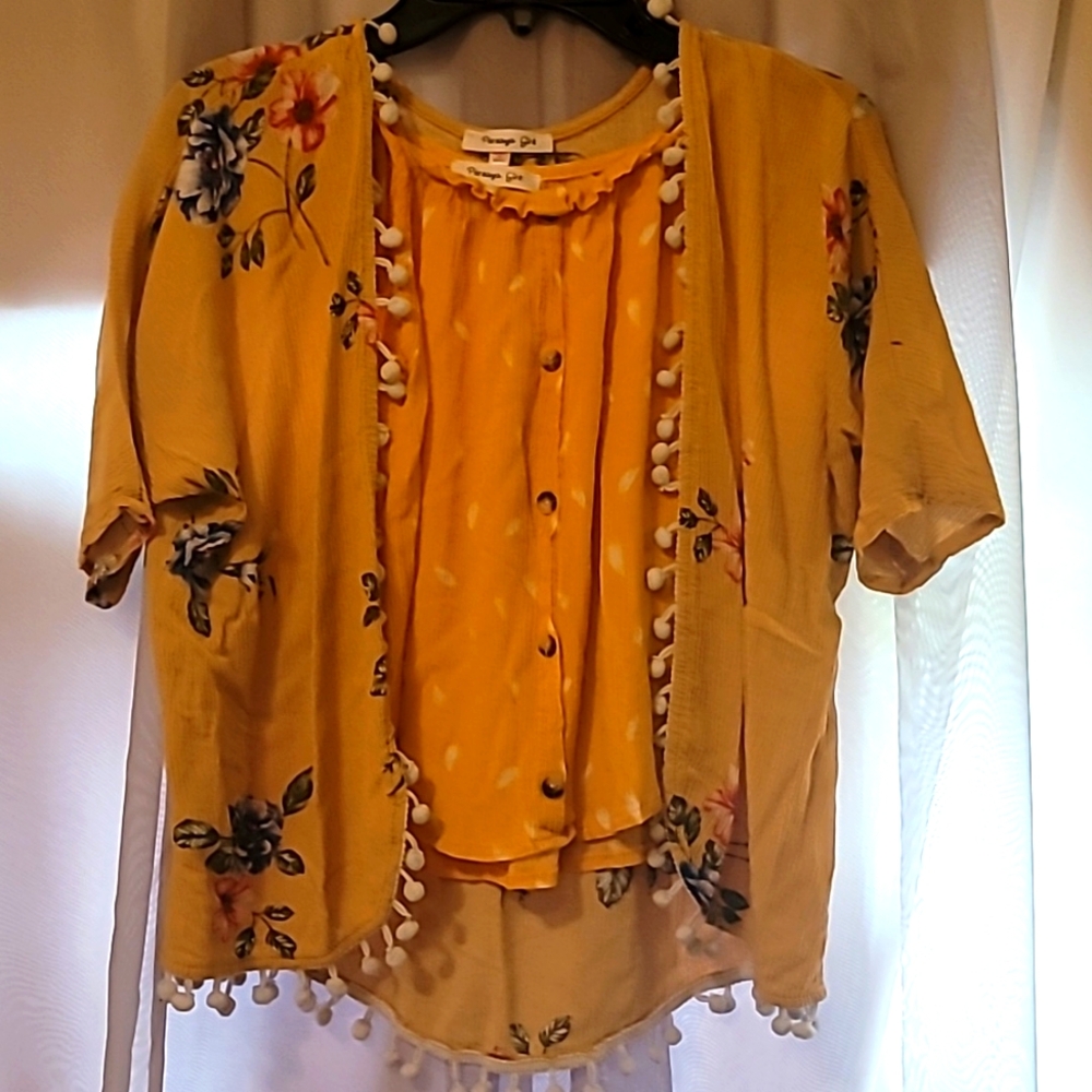 Persaya Girl Tank Top and Kimono girls Size S